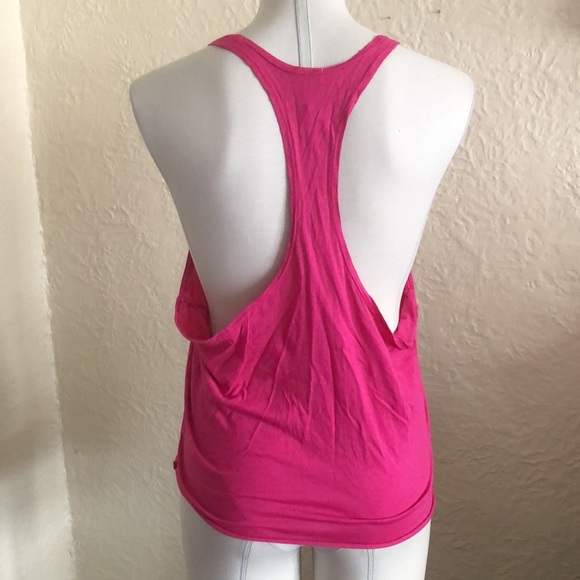 Splendid Tops - Splendid Pink Plunge Racerback Deep Arm Openings Tank Top